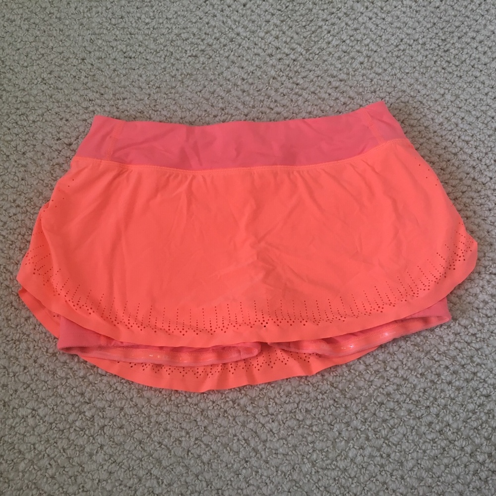 Lululemon Orange Skirt